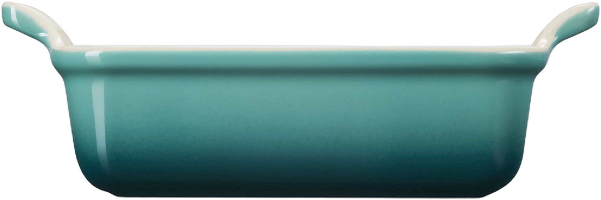 Le Creuset Signature stent&oslash;j Heritage rektangul&aelig;rt fad 19cm Bleu Rivie