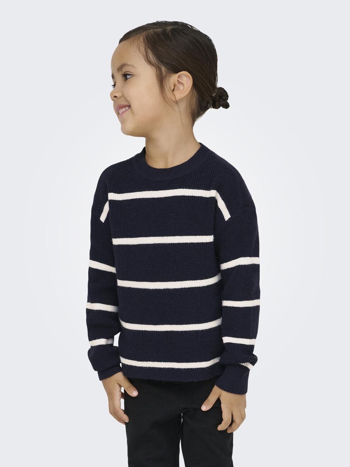 KMGFRANCA LIFE SHORT LS STRIPE KNT