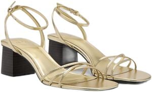 Heeled sandals with straps