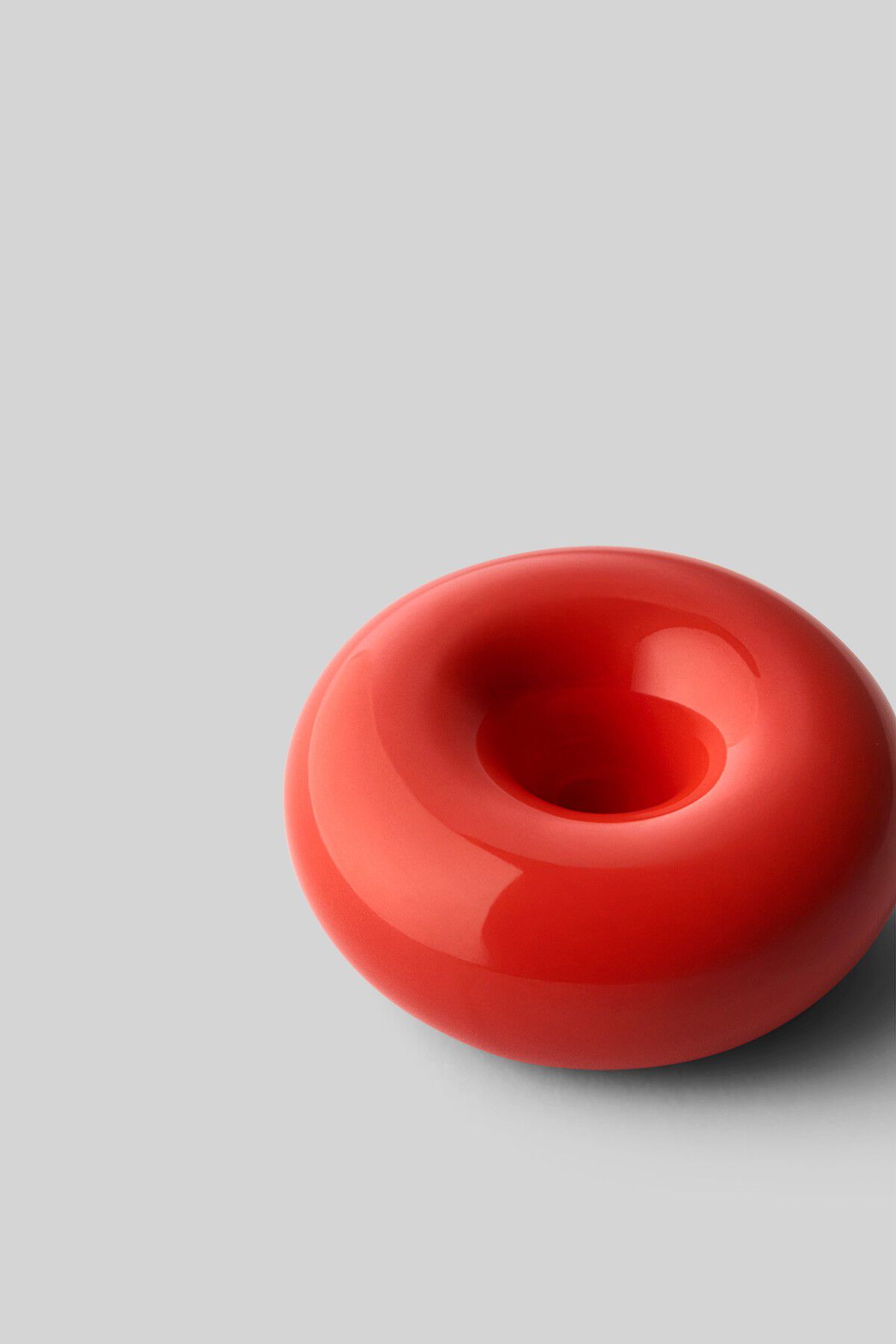 BOB CANDLE HOLDER, SMALL, RED
