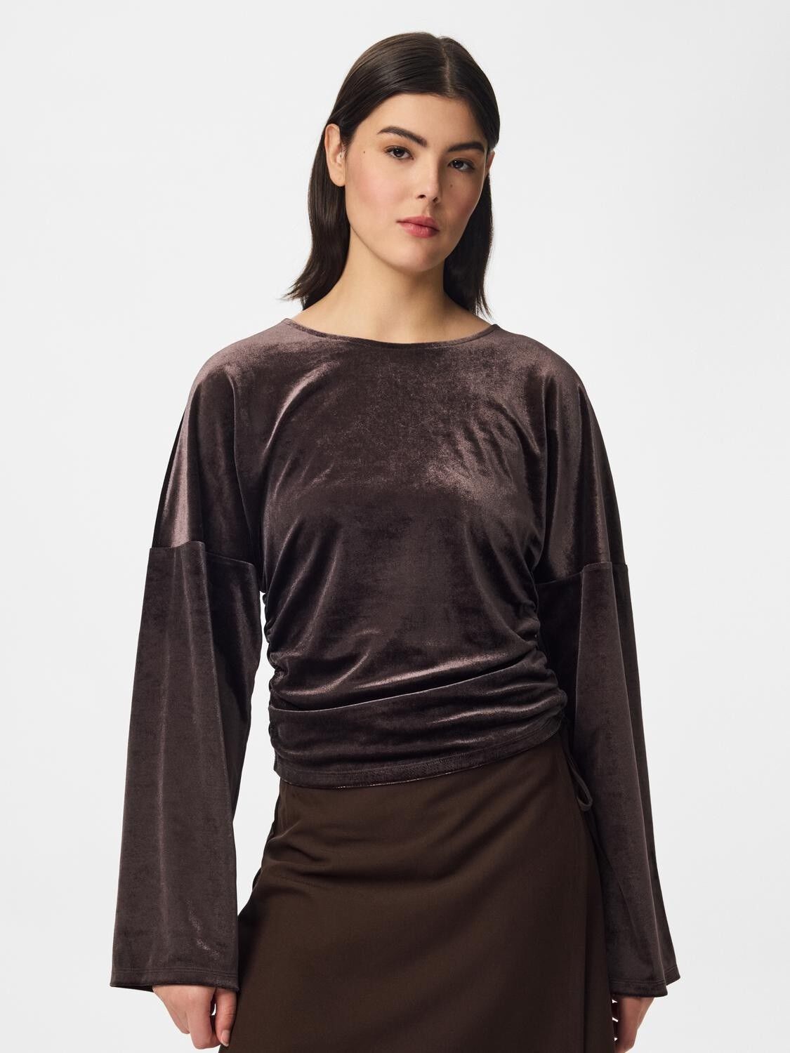 Pcalli Ls Velvet Top Dm