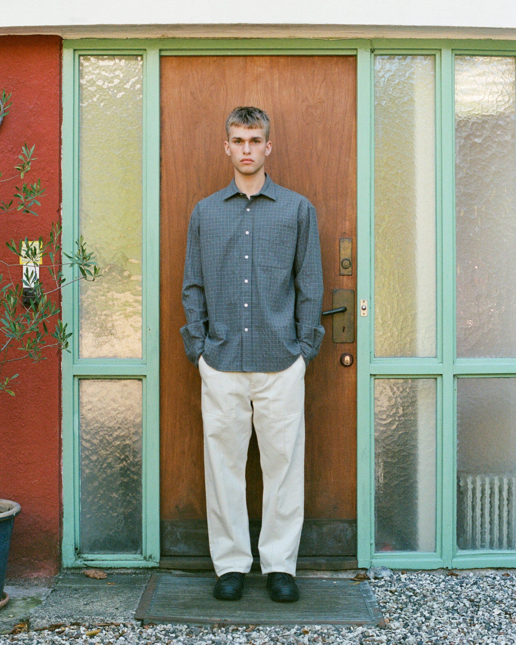 SCOUT RELAXED FIT MICRO CHECK SHIRT