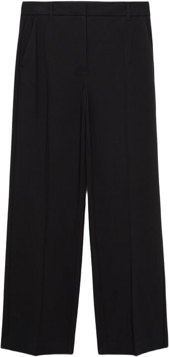 Straight mid-rise trousers