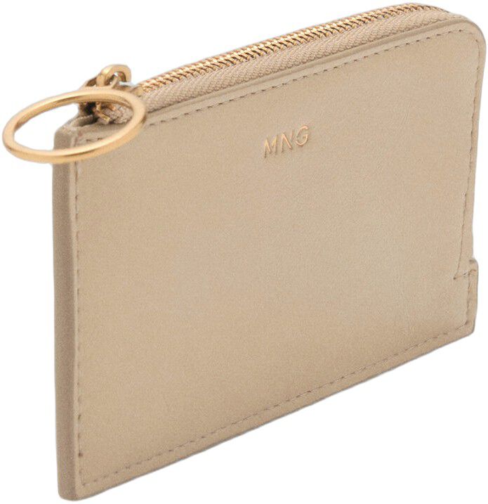 Hammered leather effect card holder