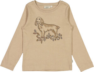 T-Shirt Broderet Hund