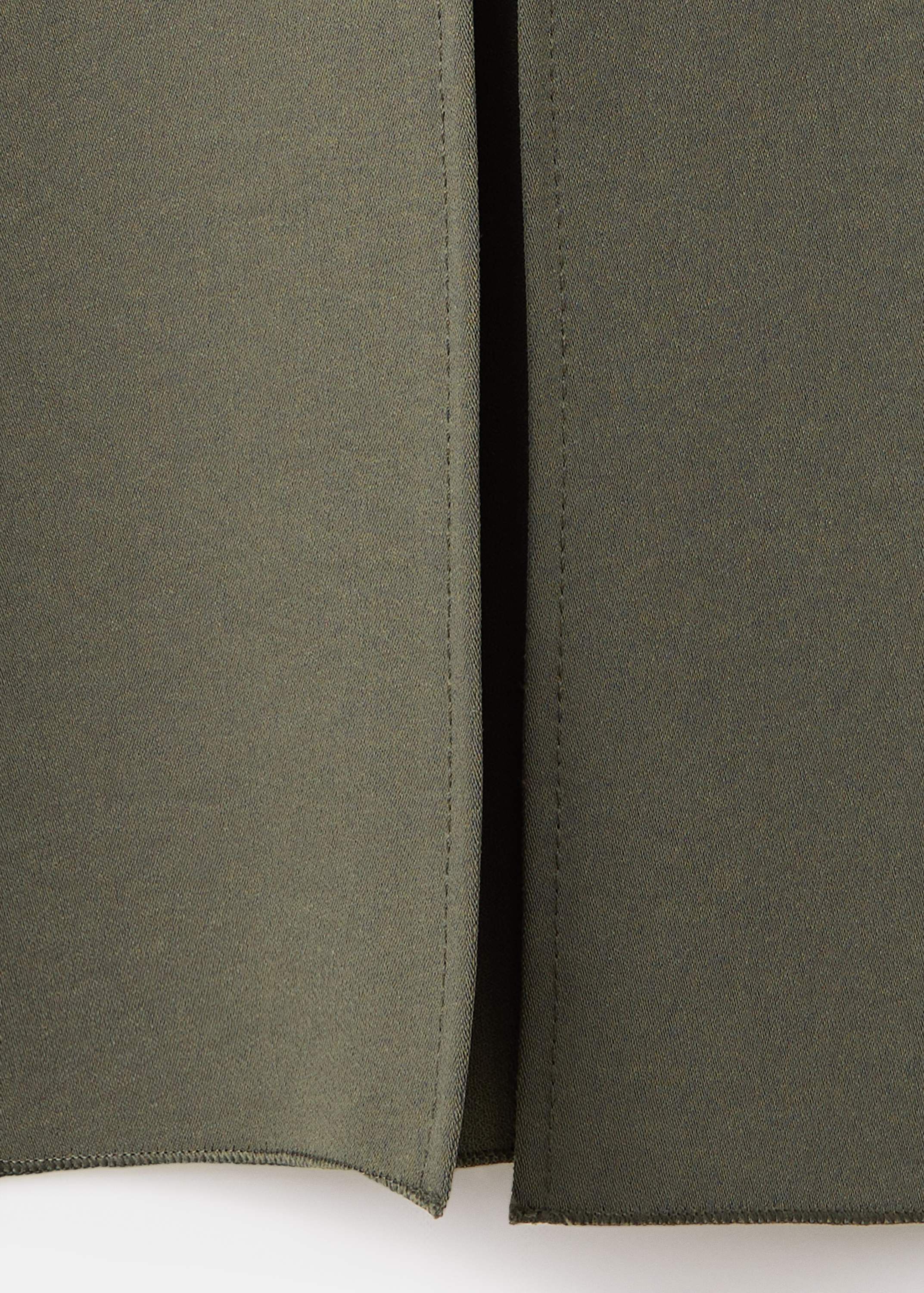 High-neck dress with belt