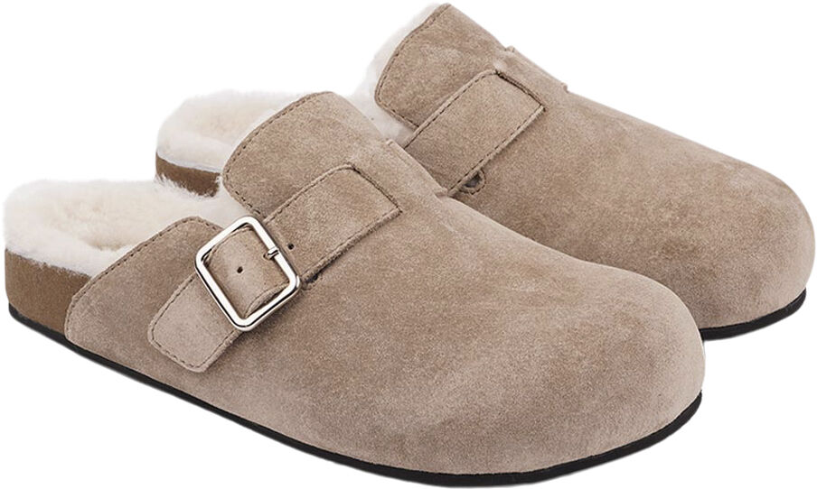 NESSO - SKIN MULES WITH ADJUSTABLE BUCKET