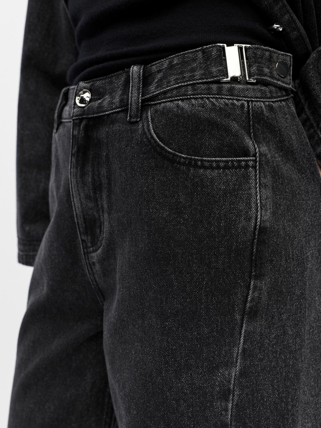 OBJMOJI BIRGIT MW WIDE JEANS 142