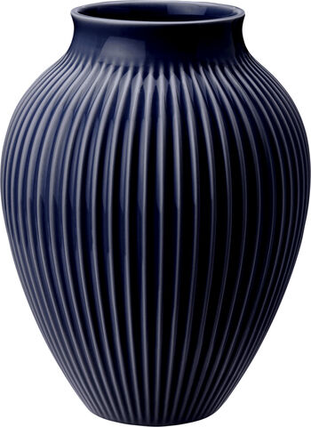 Knabstrup vas H 27 cm dark blue