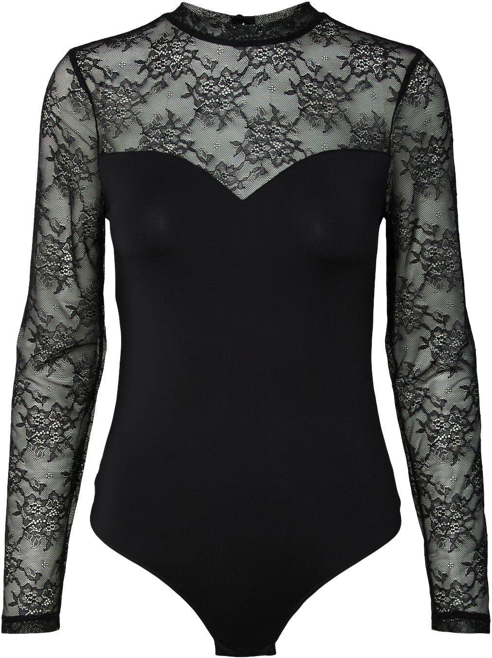 Pcmilly Ls Lace Bodystocking Noos