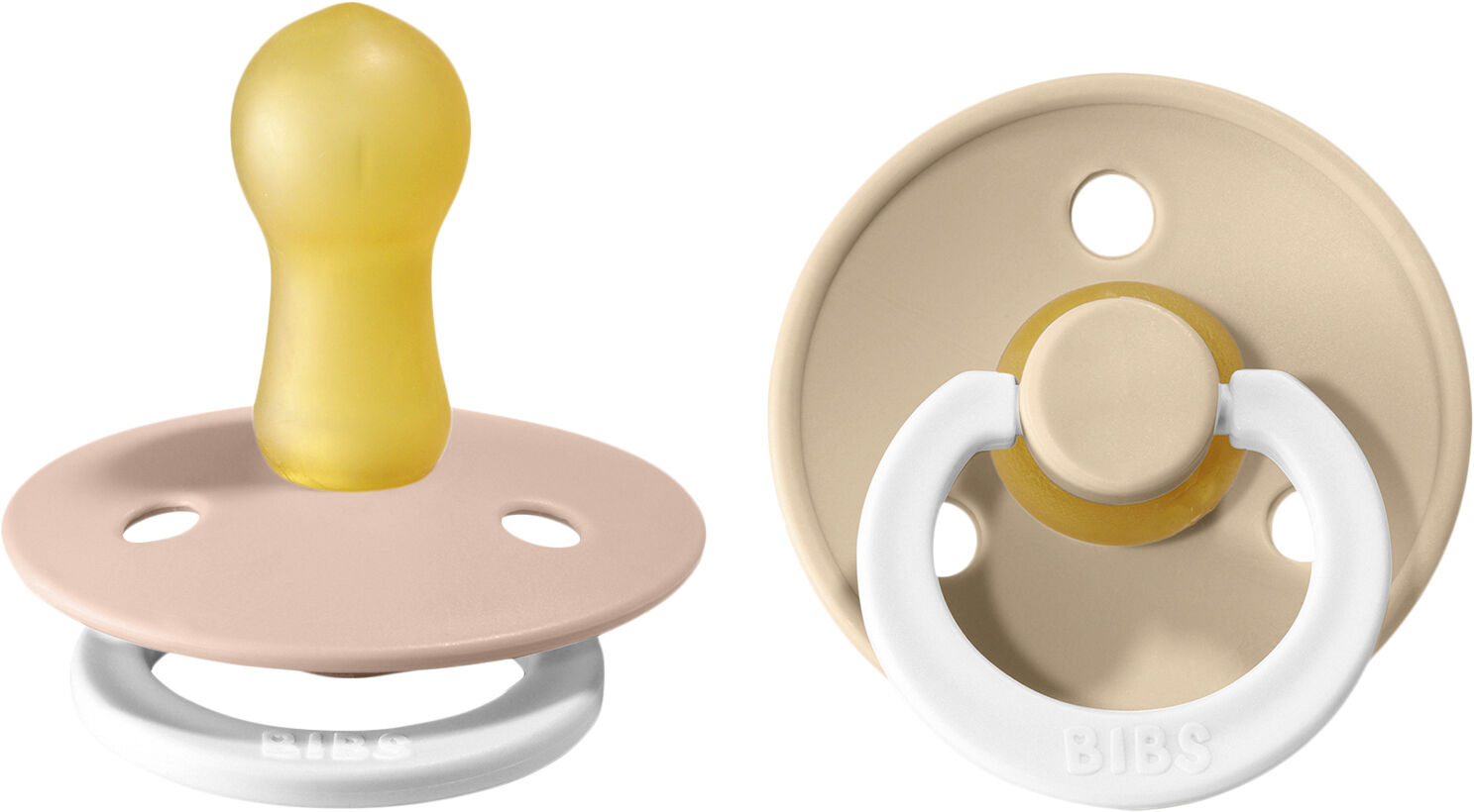 BIBS Colour 2 PACK Blush NIGHT/Vanilla NIGHT