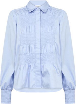 LR-ISLA SOLID 117 Bluse Lyseblå