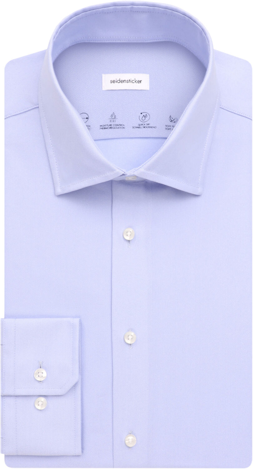 Performance shirt Slim Long sleeve Kent-Collar Uni