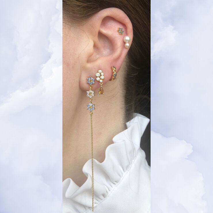 Ellie Huggie Light Blue/Orange