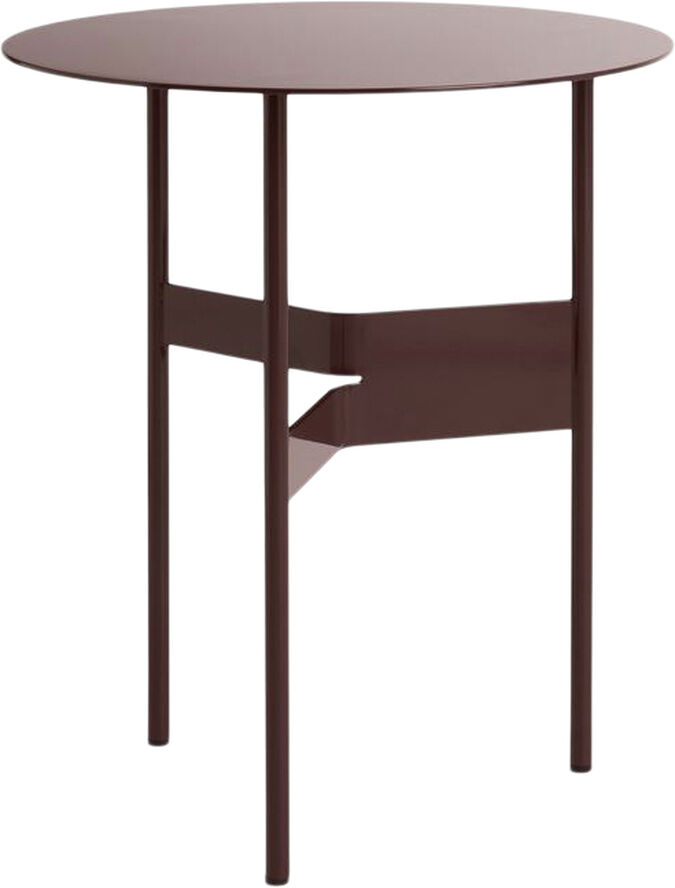 Shim Coffee Table-Ø45 x H51-Bordeau