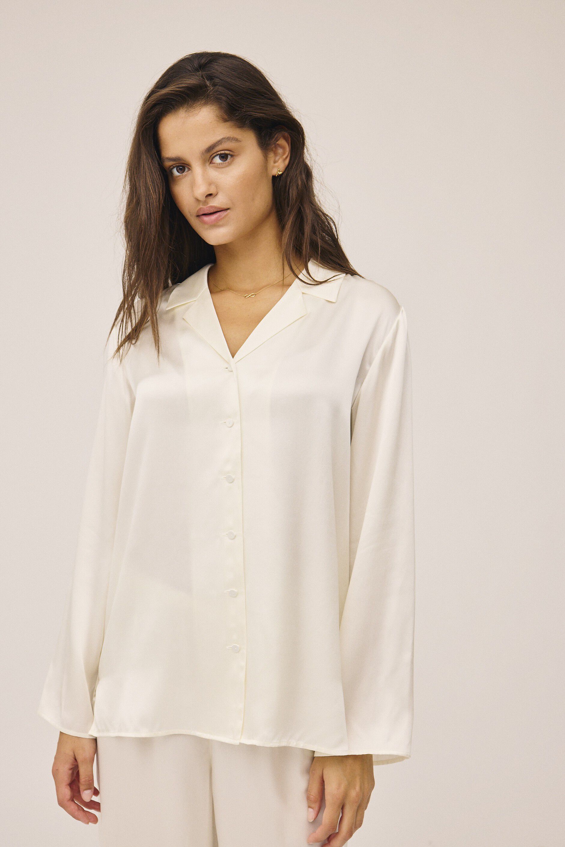 Moon 1 G - Pyjamas Shirt, 100% Silk