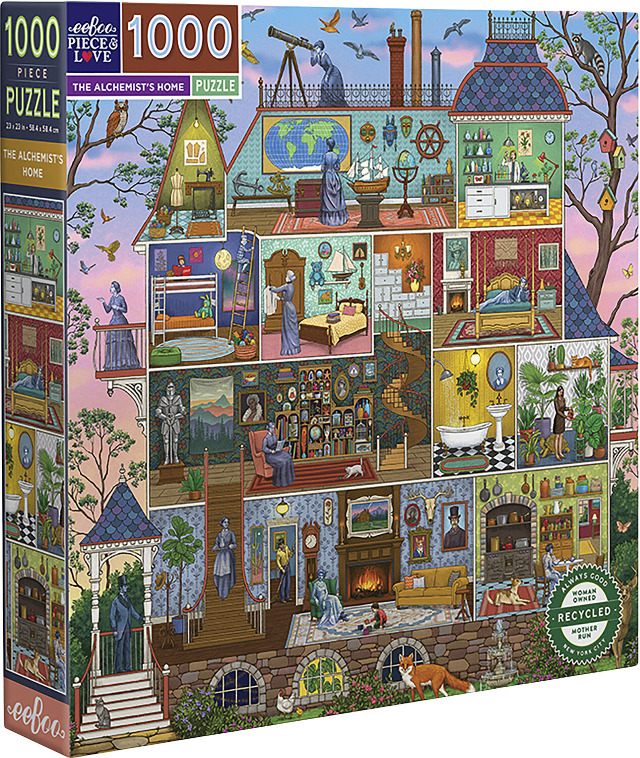 eeBoo - Puslespil 1000 brk - The Alchemist's Home