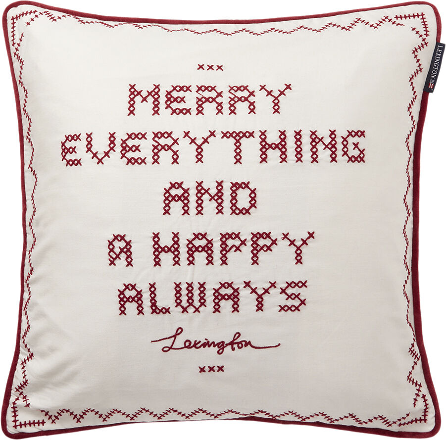 Happy Always Organic Cotton Pillow Cover