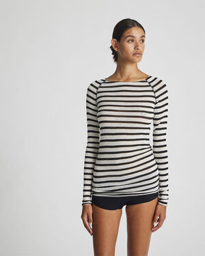 Amalie L/S Sailor Wool Top