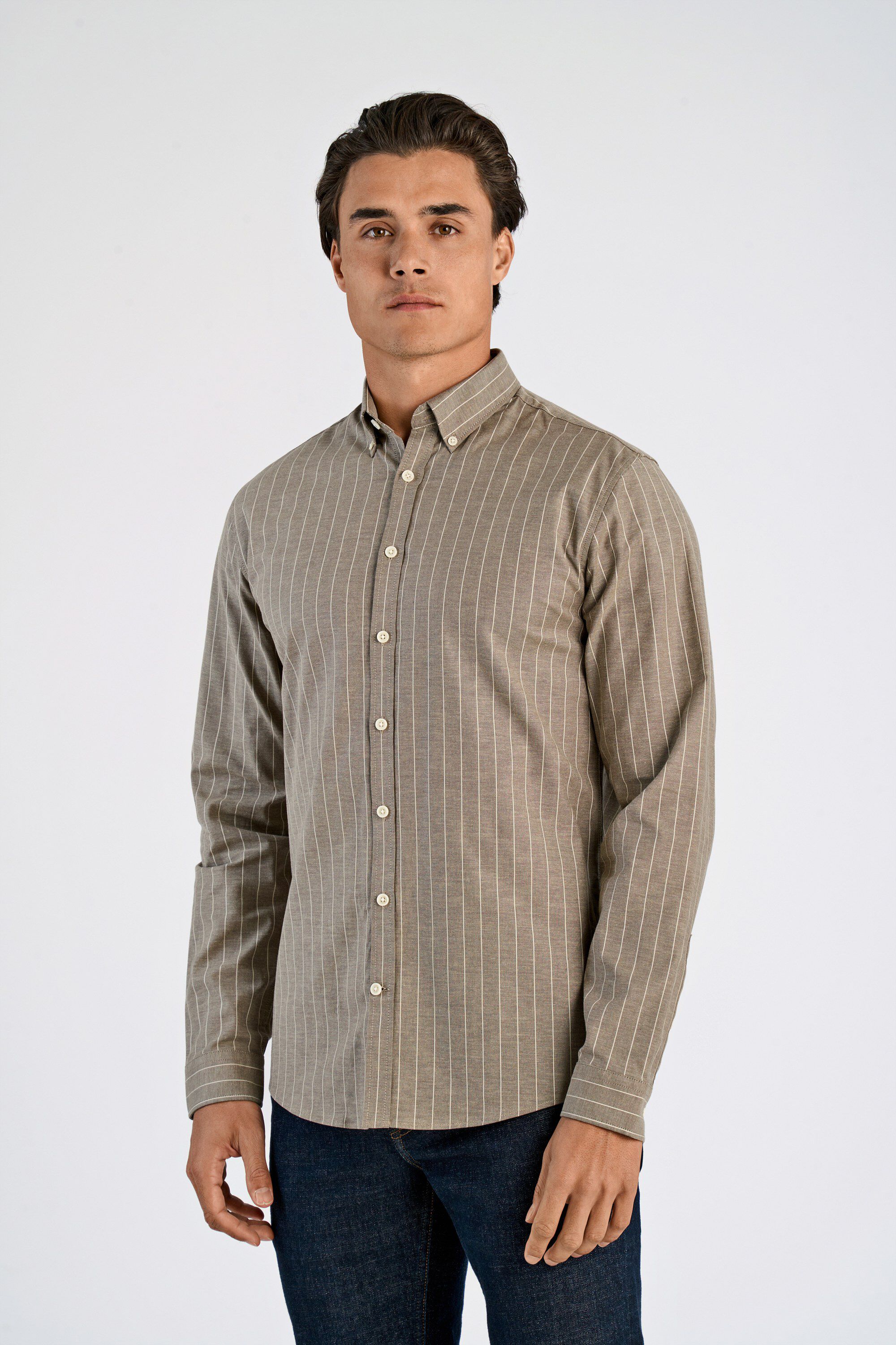 Striped superflex oxford L/S