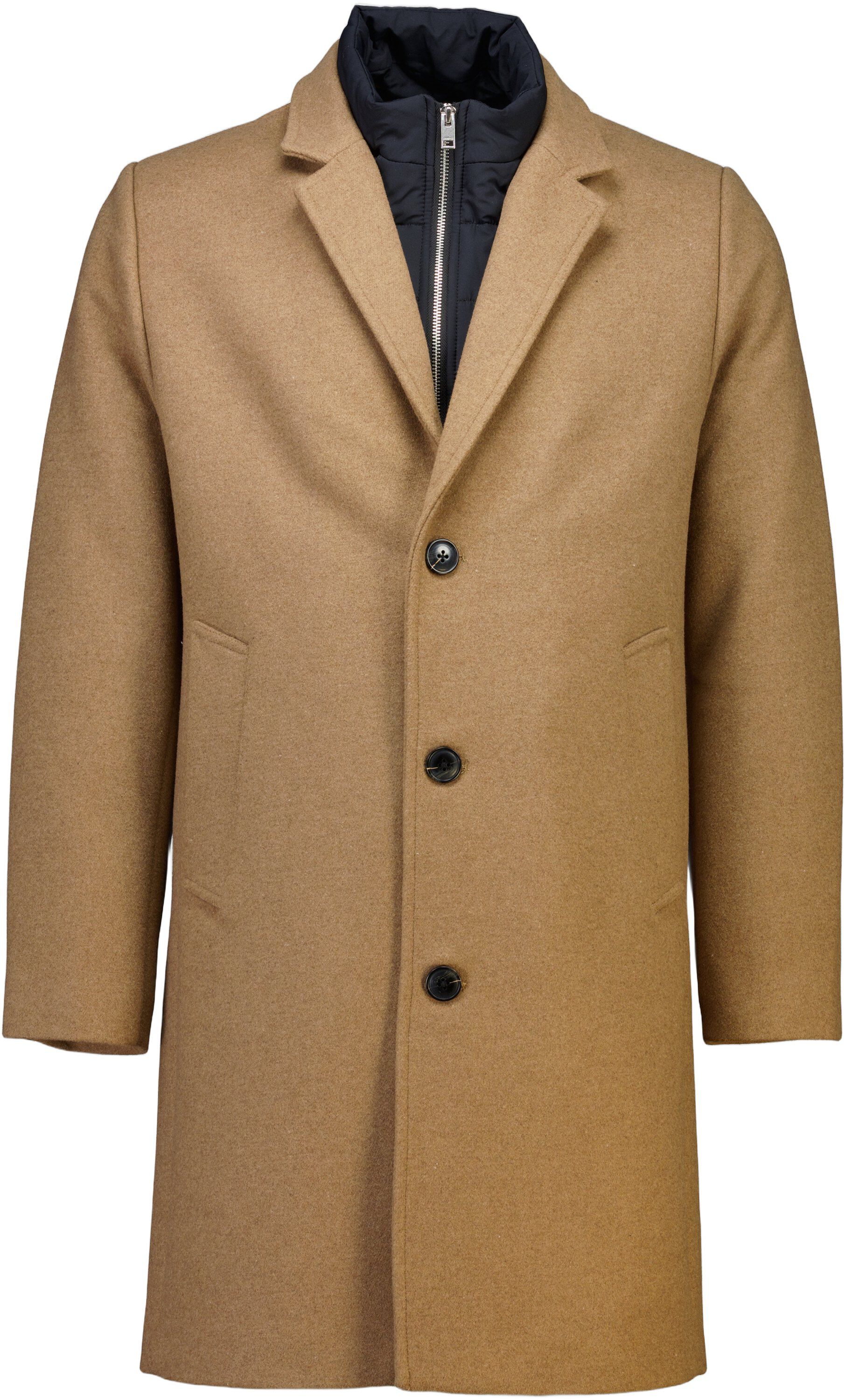Detachable collar lapel coat