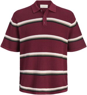 JORMAINE KNIT STRIPE POLO SN