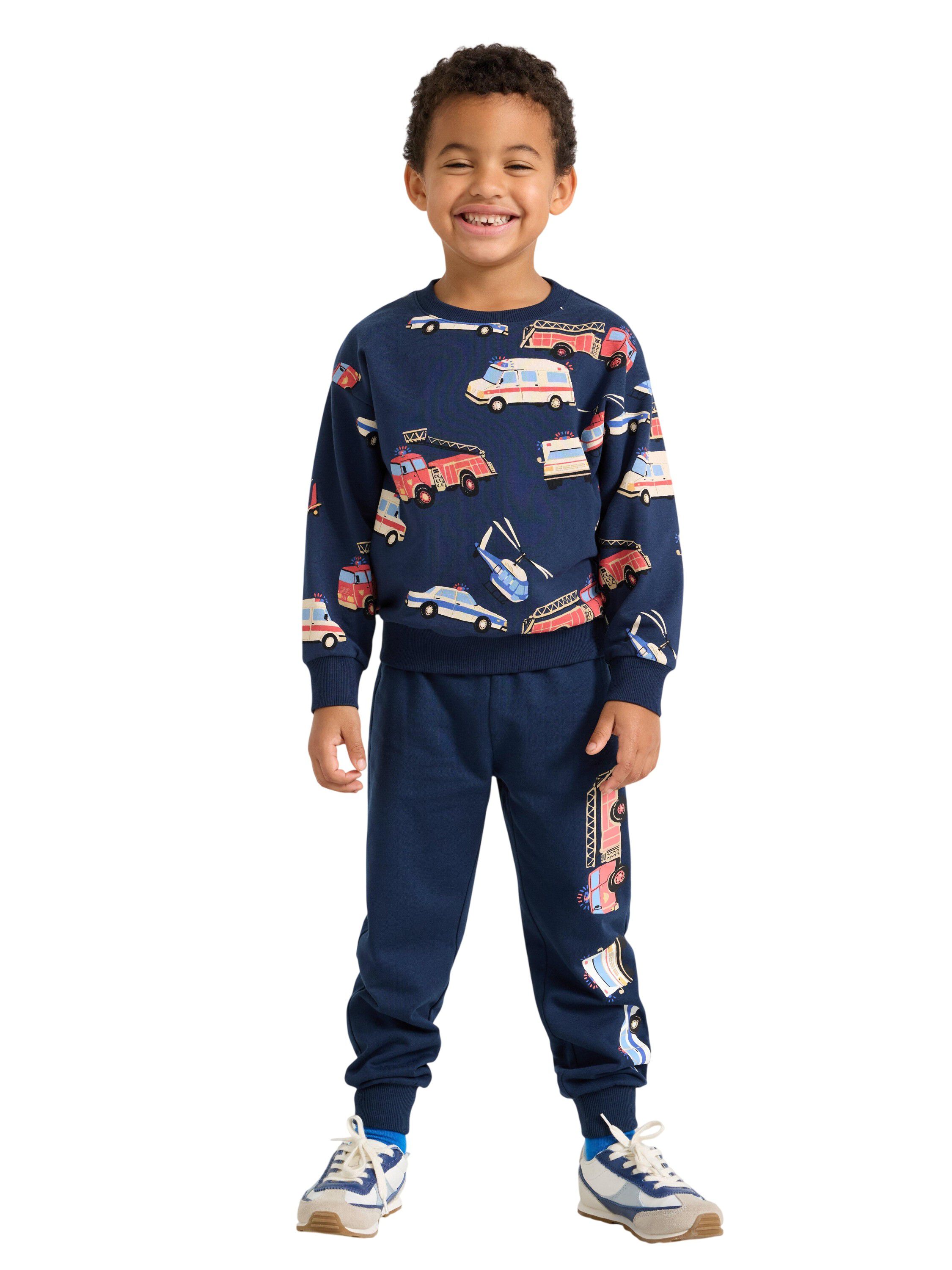 Soft cotton sweatshirt with relaxed