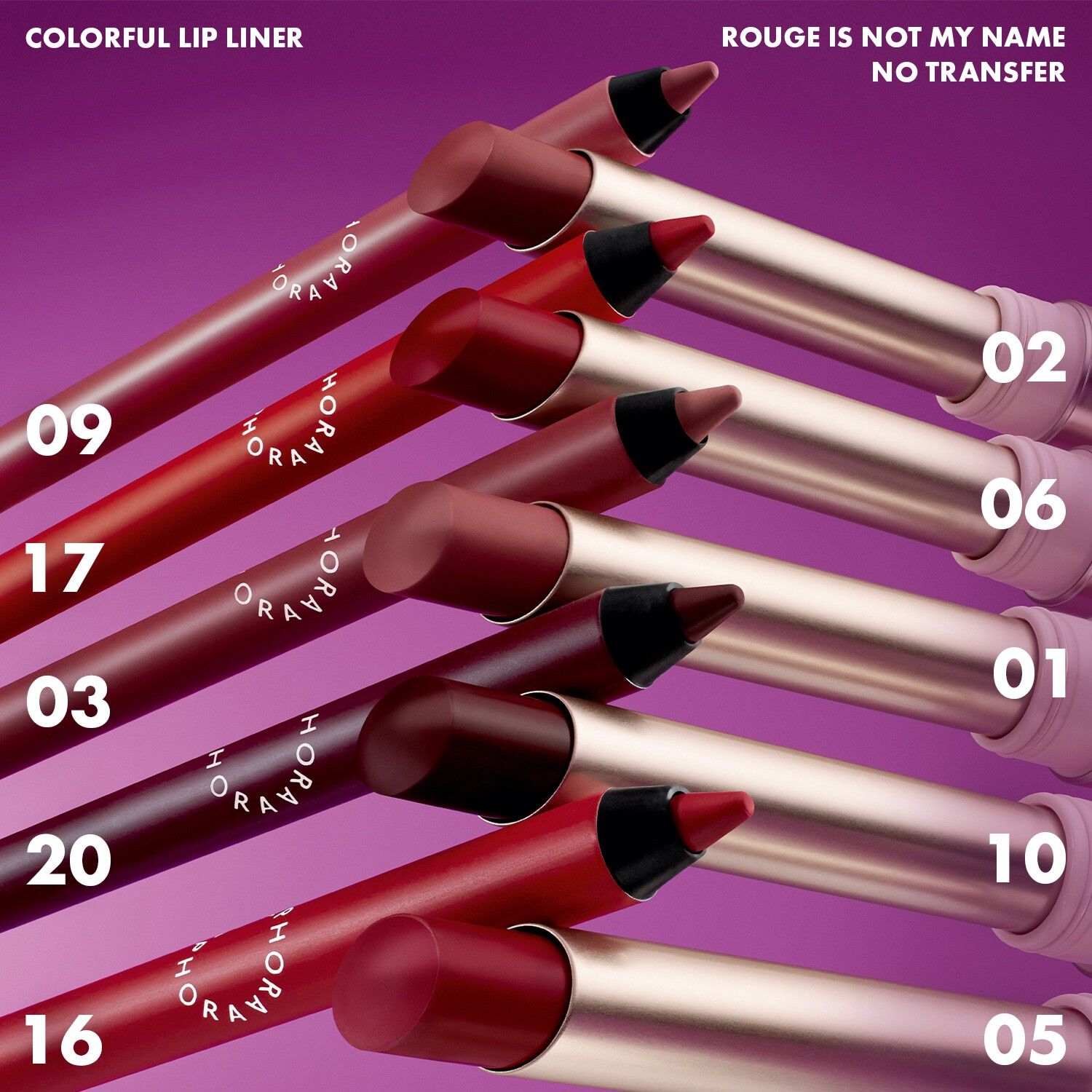 ROUGE IS NOT MY NAME NO TRANSFER - Matt och kladdfritt l&auml;ppstift