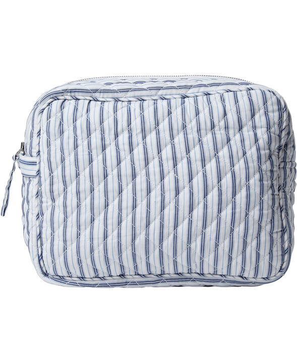 Moira 2 Make up bag Blue Stripe big