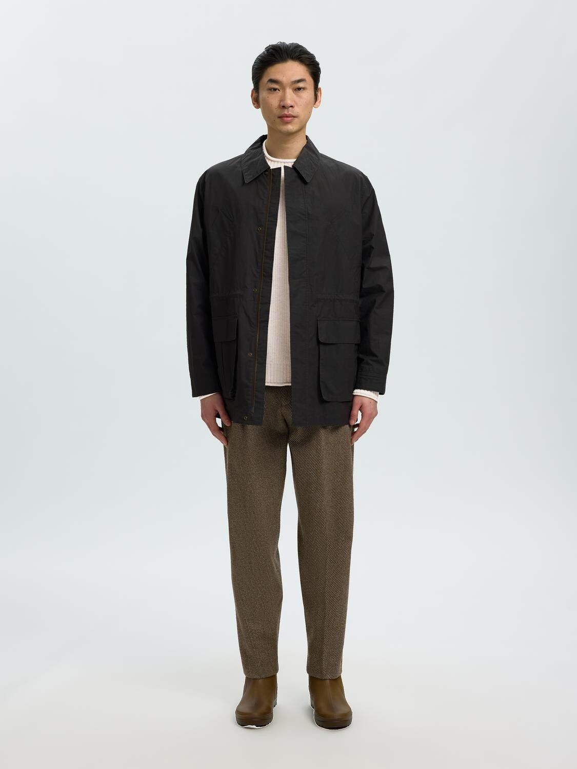 Slmdomestic Ls Knit Crew Neck