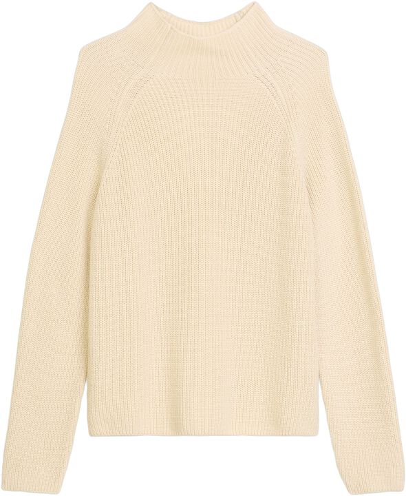 Pullover, longsleeve, stand-up coll