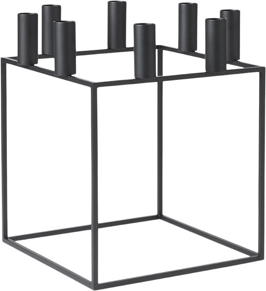 Kubus 8, Candle Holder, Black