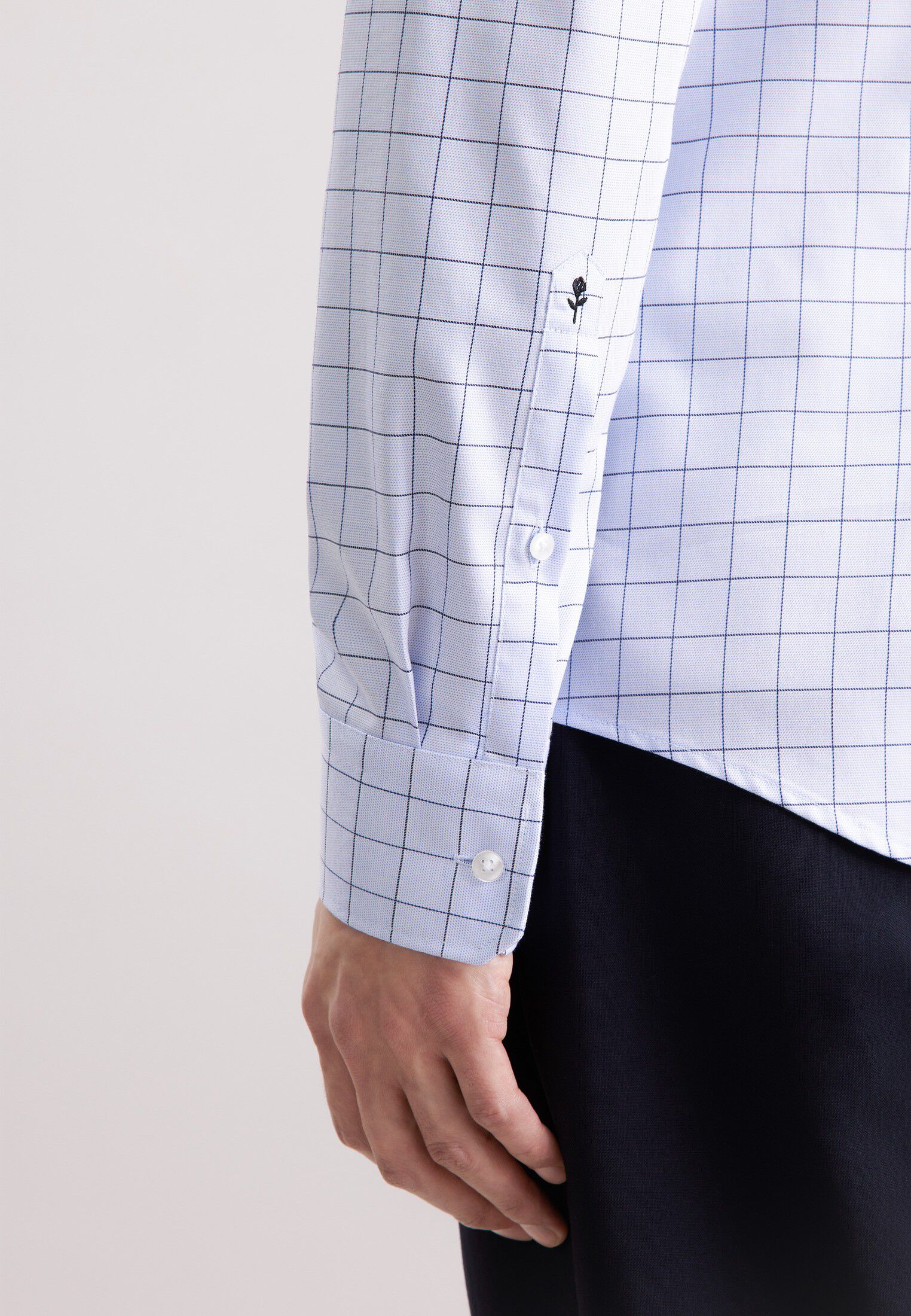 Business shirt Slim 1/1 Kent-Collar Check