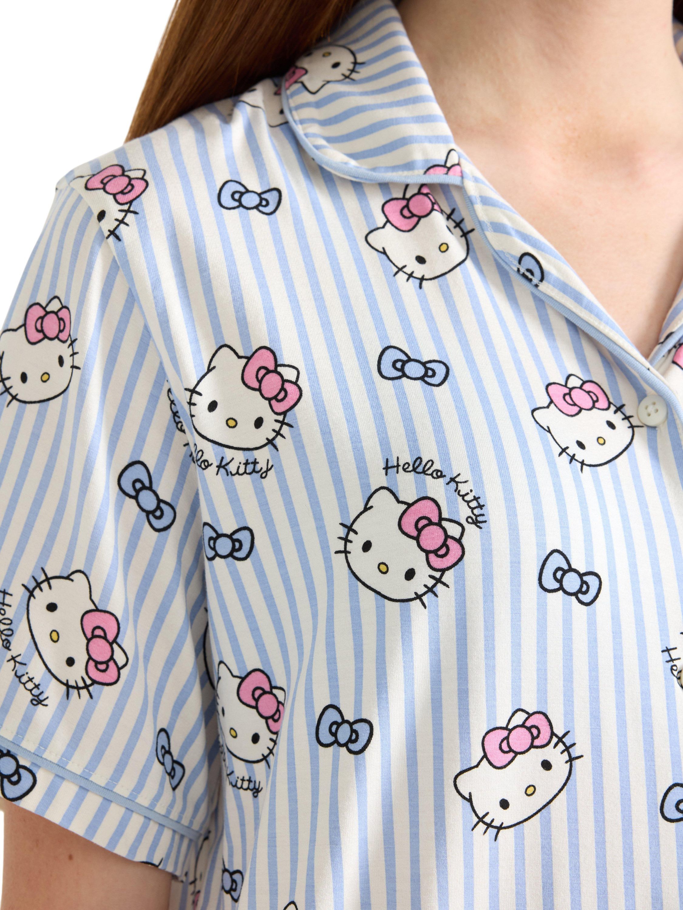 Patterned pyjama set in viscose jer