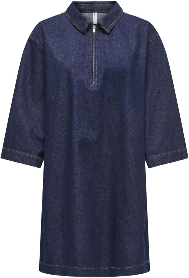 ONLMILES 3/4 ZIP DNM DRESS GUA CS