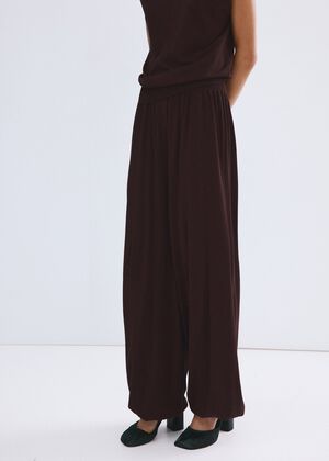 Balloon knit trousers