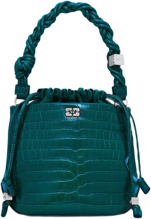 Ganni Bou Bucket Bag Croco