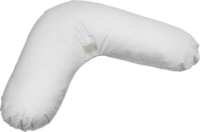 Nursing Pillow Cover - GOTS Grey Wave