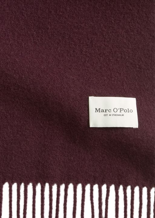 Scarf, woven wool, skinny extra-lon