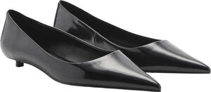 Patent leather-effect heeled shoes