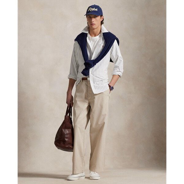Custom Fit Striped Oxford Shirt