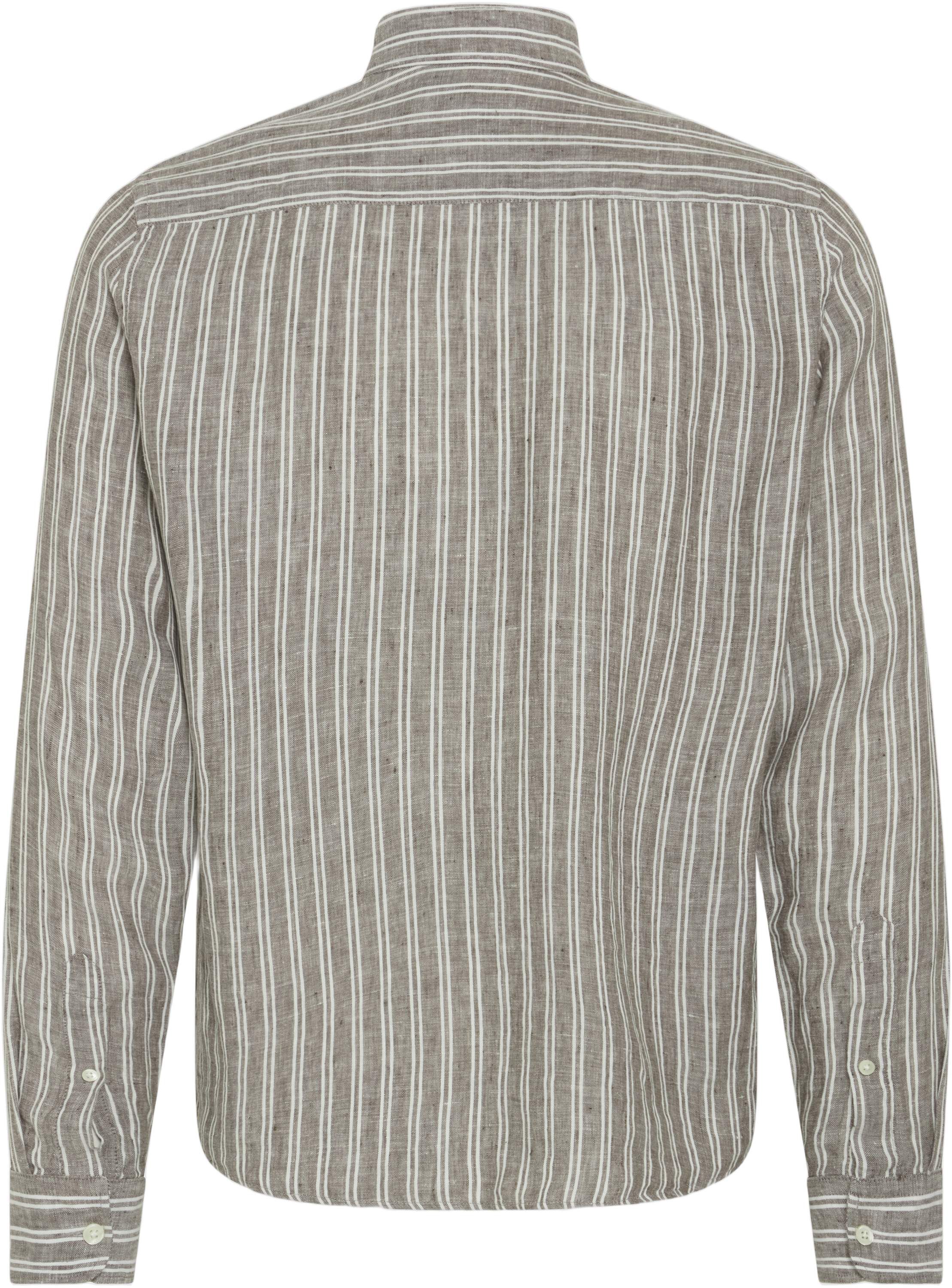CFDALLAS LS BD striped 100% linen s