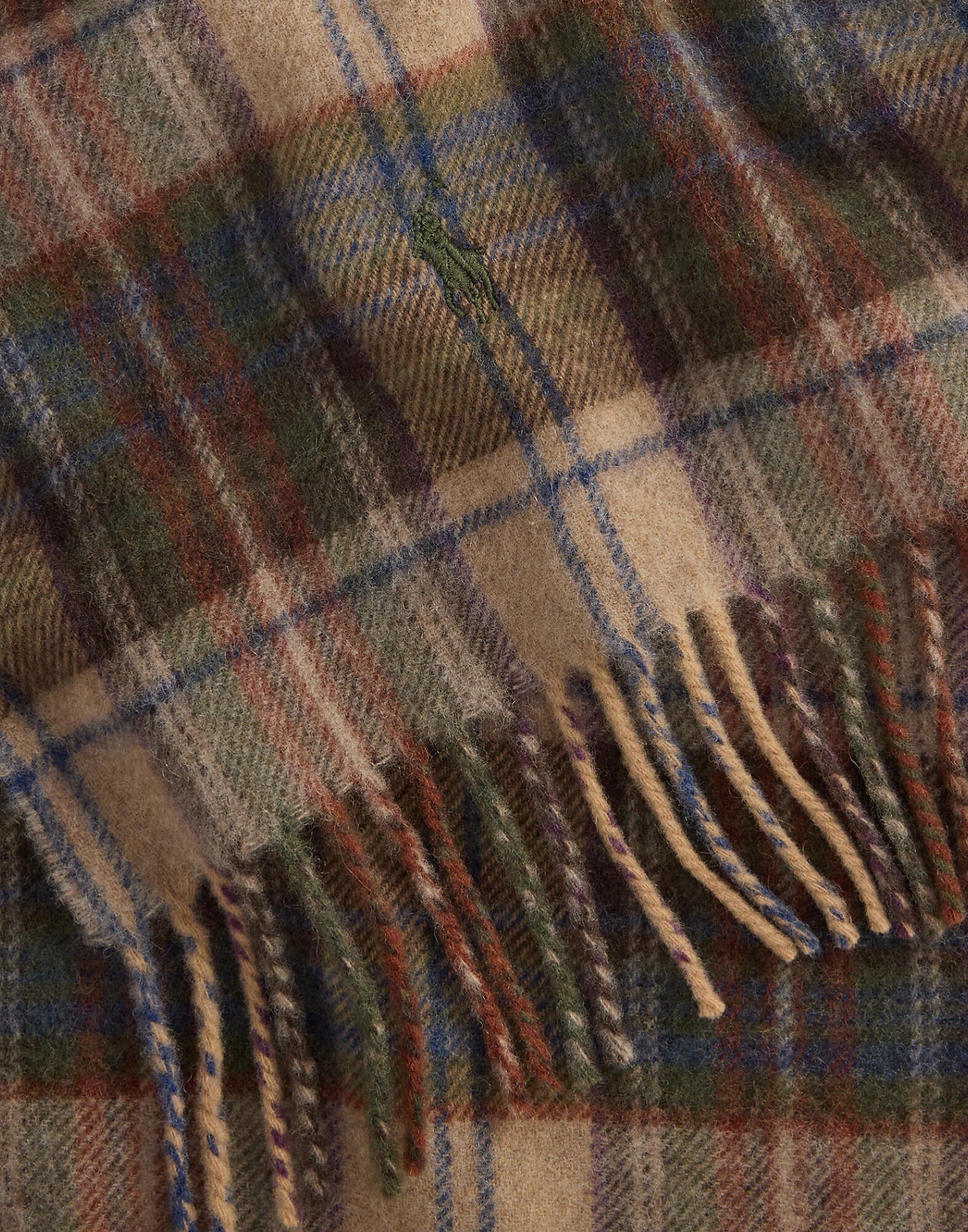 Plaid Wool-Cashmere Scarf