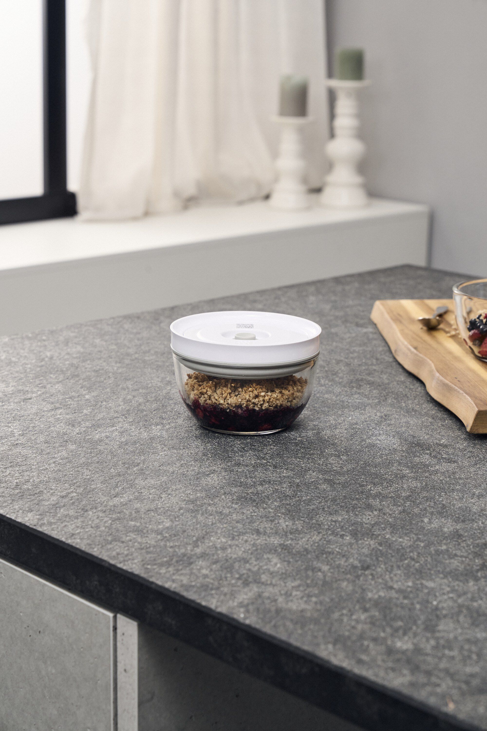 Fresh & Save BOWLS Vakuumsk&aring;l S / 12 cm, Glas, Transparent