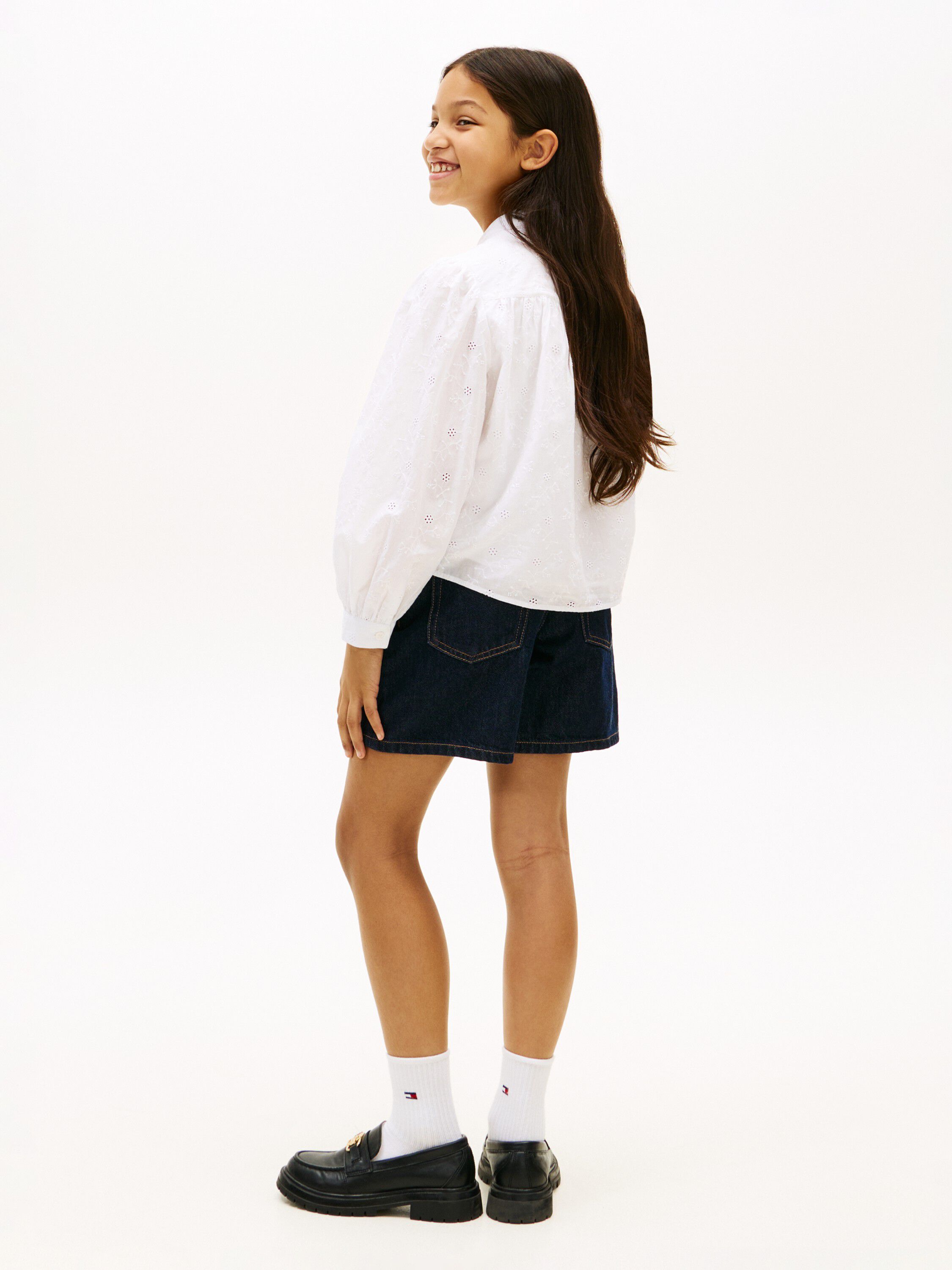 Regular Fit Broderie Anglaise Shirt