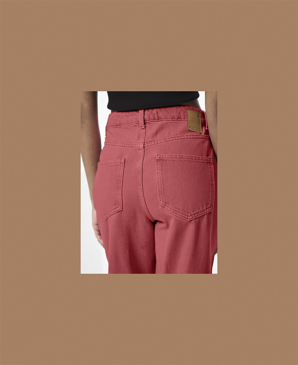 PCFRIA HW STRAIGHT DENIM PANTS D2D