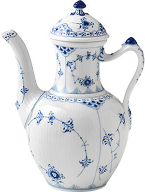 Blue Fluted Half Lace kaffekanna 1 L