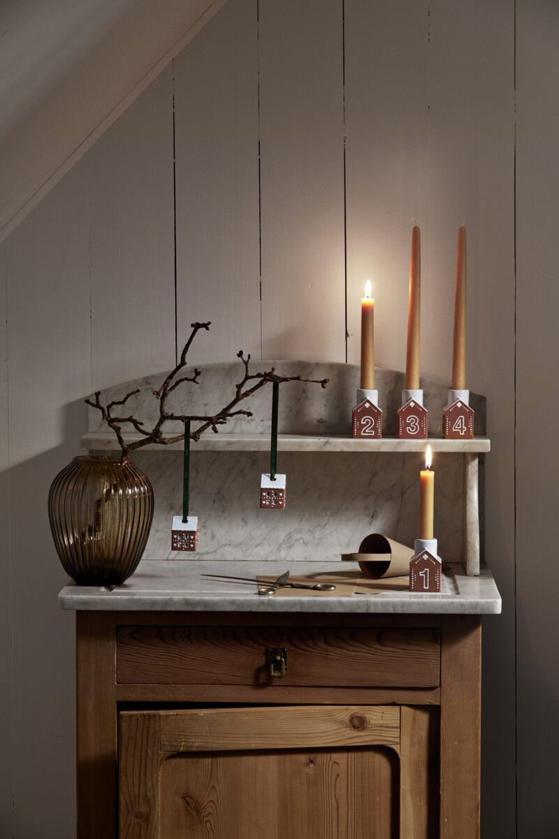 Gingerbread Juleoph&aelig;ng H5 brun 2 stk.