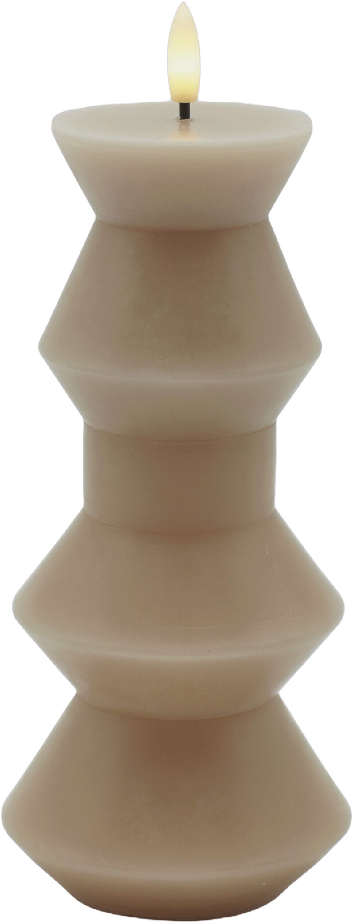 Nordisk Skulptur, Sille Geometri &Oslash;9,2x20,3 cm, Light Caramel