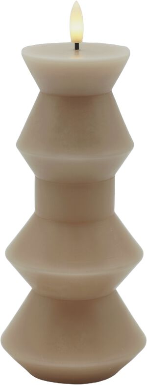 Nordisk Skulptur, Sille Geometri &Oslash;9,2x20,3 cm, Light Caramel